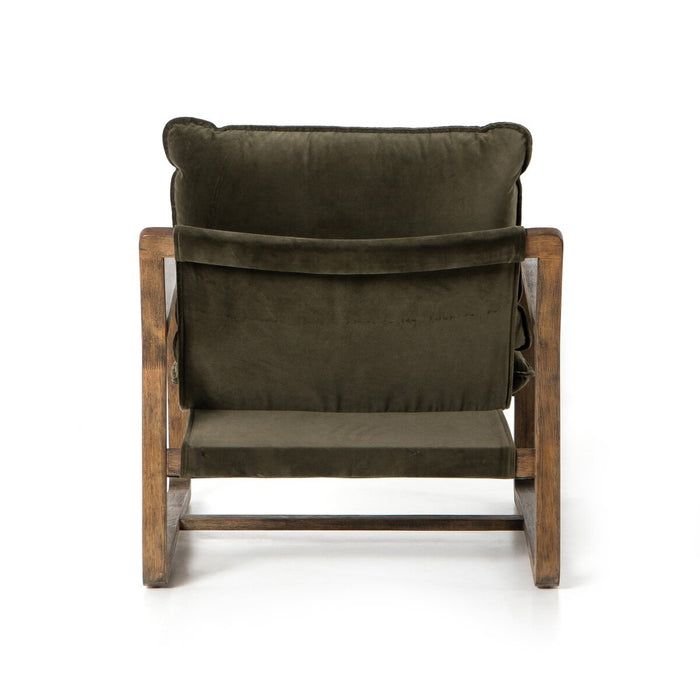 Luxury Furniture  interior design  koehndesign  angled arms  Accent Chair  calgary designer  Club Chair  furniture  Lounge Chair  Masculine Chair  MCM Chair  Moss Green  performance fabric  yyclifestyle  yycliving