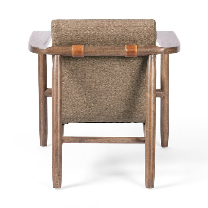 Luxury Furniture  interior design  koehndesign  Accent Chair  angled arms  calgary  calgary designer  Club Chair  MCM Chair  Modern Design  performance fabric  wood accent  yyclifestyle  yycliving  neutral club chair  brown textured fabric