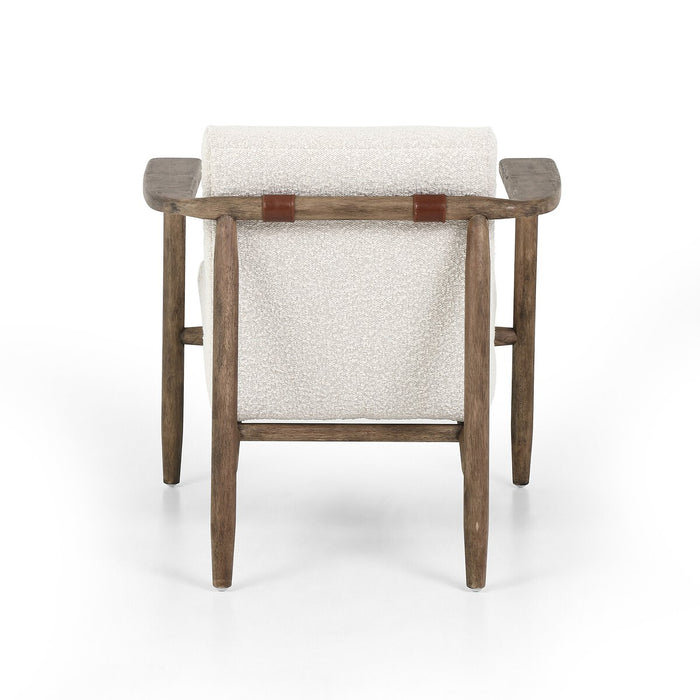 yycliving  yyclifestyle  wood accent  neutral club chair  Modern Design  Luxury Furniture  Lounge Chair  koehndesign  ivory boucle  ivory accent chair  interior design  furniture  cream club chair  calgary designer  angled arms  Accent Chair
