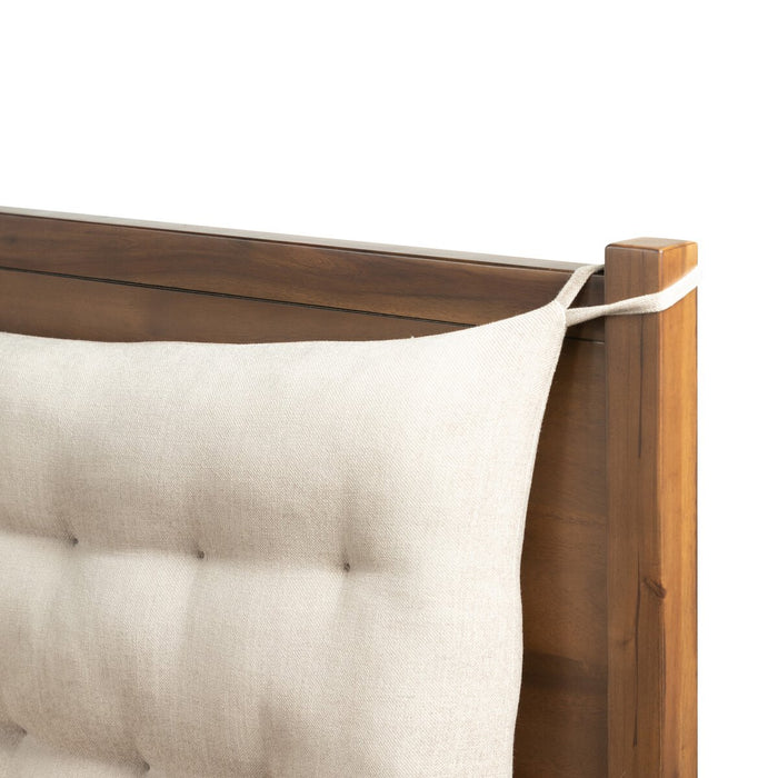king bed  acacia wood  interior design  koehndesign  calgary designer  amy kohen  calgary  performance fabric  harbor sand fabric  woven material  mid-century  mid century design  yyclifestyle  yycliving  calgary furniture  calgary furniture shop  shopkoehndesign  clean lines  Modern Design  furniture  modern  canada  online furniture shop  Luxury Furniture  casual comfort  minimalist  round edge  tufted style  sling cushion  wood frame
