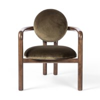 calgary designer  Accent Chair  amy kohen  calgary  furniture  Green Velvet  interior design  koehndesign  Lounge Chair  Luxury Furniture  Modern Design  Masculine Chair  Moss Green  Olive Velvet  round edge  Velvet  wood accent  yyclifestyle  yycliving  surrey olive