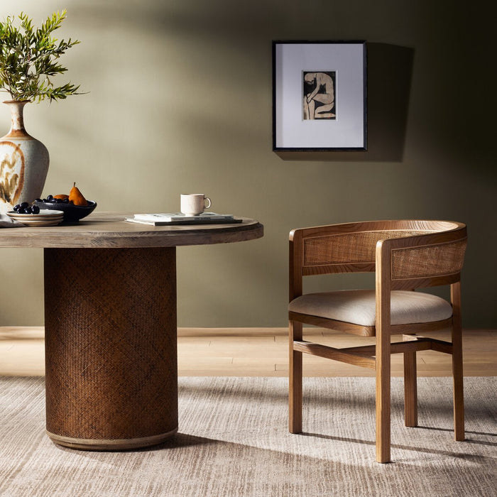 yycliving  yyclifestyle  upholstered dining  solid wood  shopkoehndesign  rounded seating  Rattan Cane Chair  online furniture shop  nettlewood  natural fabric  natural cane accent  modern dining  modern  mixed material  Luxury Furniture  koehndesign  interior design  furniture  elegant  Dining Chair  Dining Armchair  dining  casual comfort  cane inlay back  cane inlay arms  cane inlay  canada  calgary furniture shop  calgary furniture  calgary designer  calgary  Bergamo Parchment Fabric  amy kohen