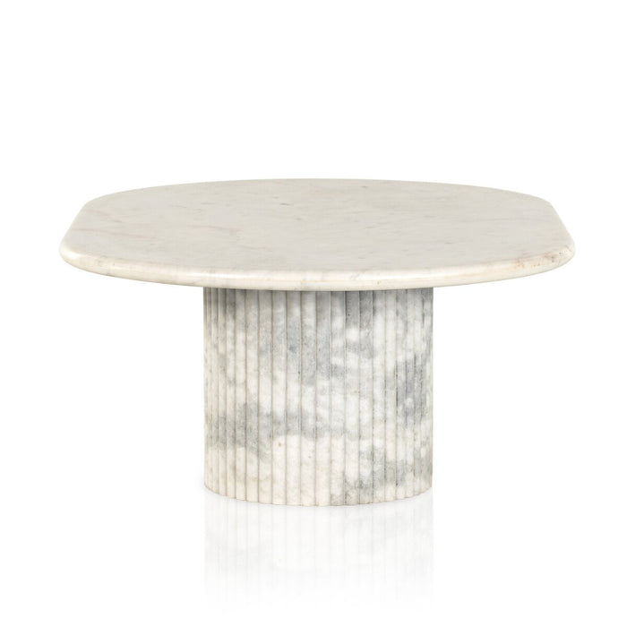 scalloped white marble  marble coffee table  yycliving  yyclifestyle  koehndesign  interior design  calgary designer  round edge  round  amy kohen  calgary  calgary furniture  calgary furniture shop  canada  clean lines  coffee table  elegant  furniture  french style  Luxury Furniture  marble tabletop  modern  natural living  off-white  parisian  scalloped  scalloped sides  shopkoehndesign