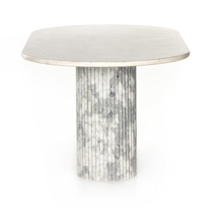interior design  calgary designer  koehndesign  yyclifestyle  yycliving  marble tabletop  minimalist  marble dining table  scalloped white marble  round dining table  curved dining table  Stone Dining Table  large dining table  dining table  modern  Modern Design  amy kohen  elegant  round  round edge