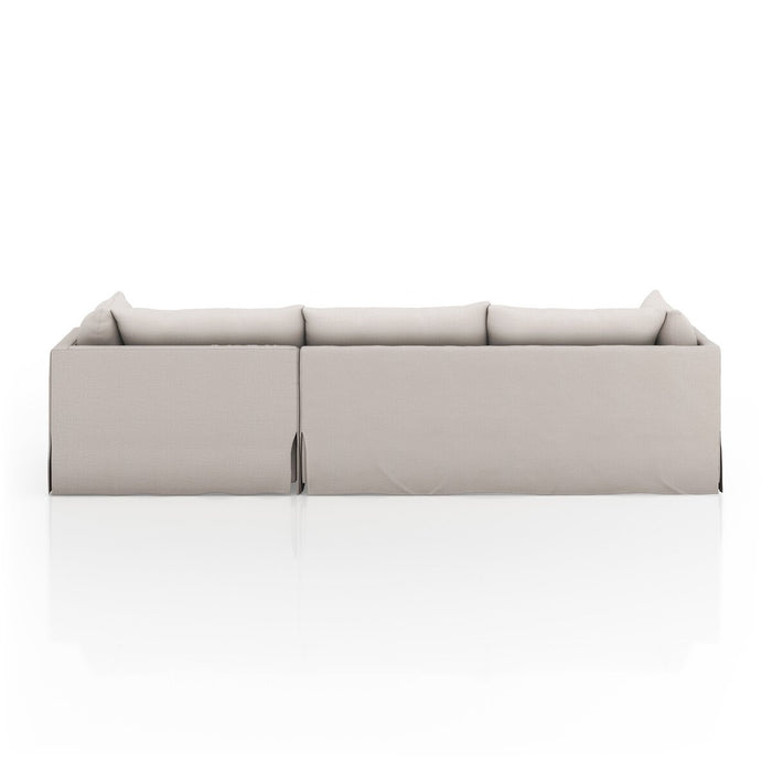 neutral high performance fabric slipcover lounging sectional pillow cushions amy koehn calgary designer koehndesign calgary furniture shop