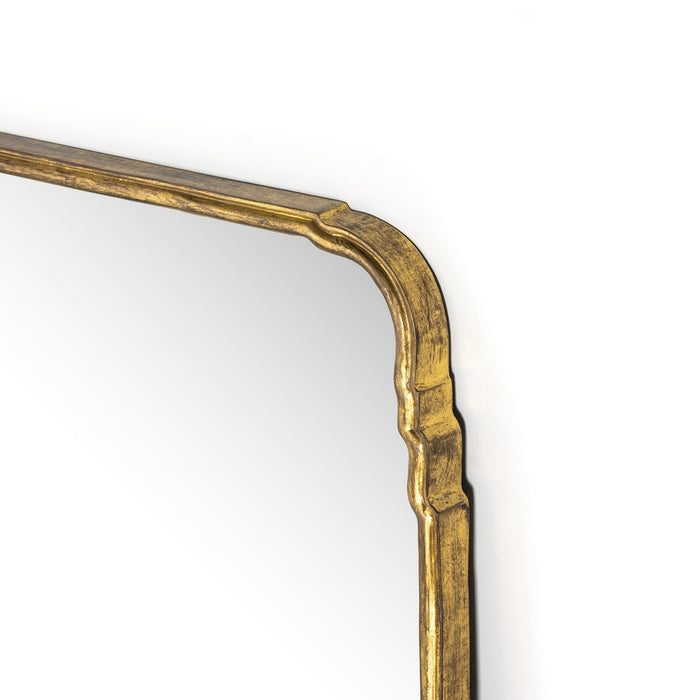 mirror  gold leaf mirror  floor mirror  elegant  gold frame  calgary  amy kohen  calgary designer  koehndesign  interior design  shopkoehndesign  calgary furniture shop  calgary furniture  yycliving  yyclifestyle  Luxury Furniture  french style  classic design  clean lines  round edge  canada  furniture  Modern Design  online furniture shop