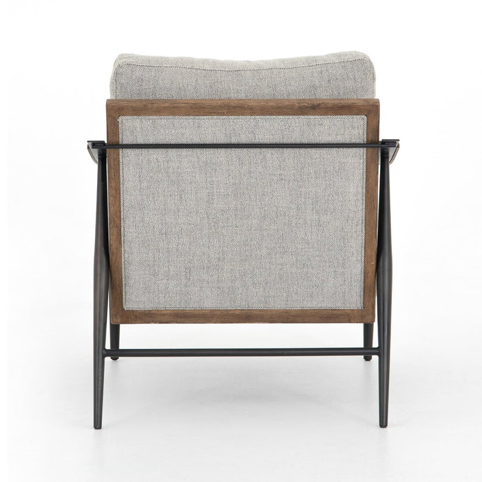 Luxury Furniture  koehndesign  furniture  Accent Chair  angled arms  calgary designer  Lounge Chair  Modern Design  performance fabric  wood accent  yyclifestyle  yycliving  Grey Accent Chair  Masculine Chair