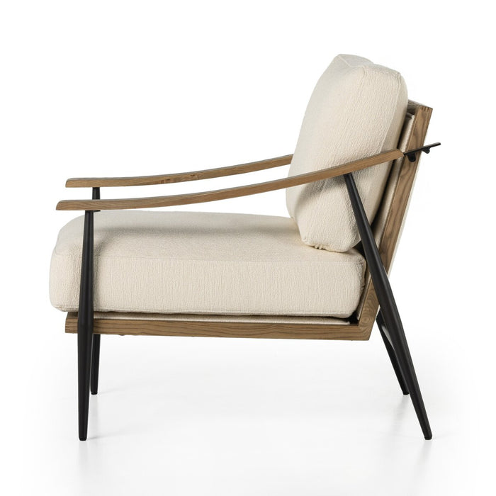 furniture  amy kohen  Luxury Furniture  koehndesign  interior design  Accent Chair  ivory accent chair  Lounge Chair  Modern Design  performance fabric  wood accent  yyclifestyle  yycliving