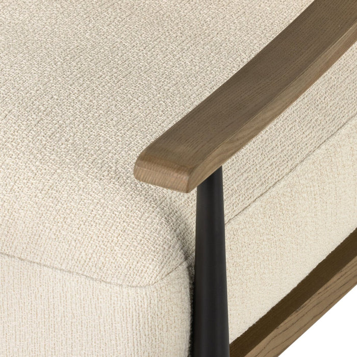 furniture  amy kohen  Luxury Furniture  koehndesign  interior design  Accent Chair  ivory accent chair  Lounge Chair  Modern Design  performance fabric  wood accent  yyclifestyle  yycliving