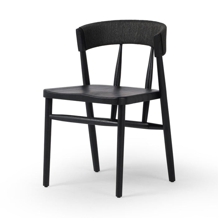 Dining Chair  modern dining  dining  wood frame  wood grain  solid wood  solid oak  black oak  black rush  mixed material  interior design  koehndesign  calgary designer  amy kohen  calgary  shopkoehndesign  calgary furniture shop  calgary furniture  yycliving  yyclifestyle  Modern Design  clean lines  modern  furniture  canada  minimalist  online furniture shop  Luxury Furniture  casual comfort  black dining chair  oak dining chair
