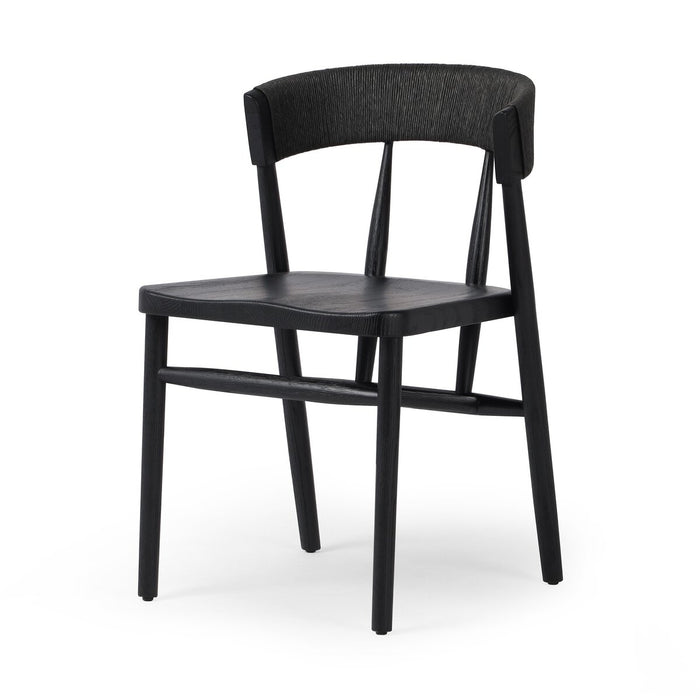Dining Chair  modern dining  dining  wood frame  wood grain  solid wood  solid oak  black oak  black rush  mixed material  interior design  koehndesign  calgary designer  amy kohen  calgary  shopkoehndesign  calgary furniture shop  calgary furniture  yycliving  yyclifestyle  Modern Design  clean lines  modern  furniture  canada  minimalist  online furniture shop  Luxury Furniture  casual comfort  black dining chair  oak dining chair