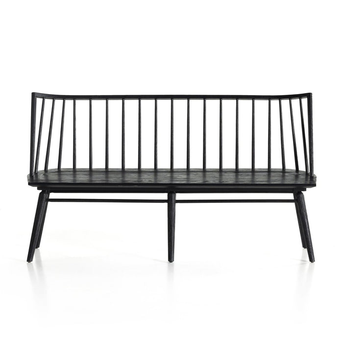 amy kohen  black oak  dining bench  bench  bench seating  calgary  calgary designer  calgary furniture  calgary furniture shop  canada  casual comfort  clean lines  elegant  furniture  interior design  koehndesign  Luxury Furniture  modern bench  oak bench  traditional  windsor style  wood frame  yyclifestyle  yycliving
