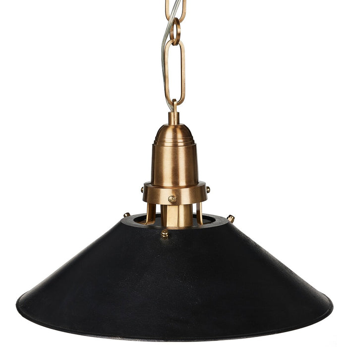 Pendant Lighting  Black Enamel  Brass and Black lighting  interior design  koehndesign  calgary designer  amy kohen  calgary  industrial style lighting  industrial style  shopkoehndesign  calgary furniture shop  calgary furniture  yycliving  yyclifestyle  Brass Hanging Chain  vintage inspired lighting  vintage inspired  vintage look  Tapered Shade  clean lines  canada  Modern Design