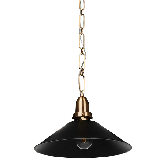 Pendant Lighting  Black Enamel  Brass and Black lighting  interior design  koehndesign  calgary designer  amy kohen  calgary  industrial style lighting  industrial style  shopkoehndesign  calgary furniture shop  calgary furniture  yycliving  yyclifestyle  Brass Hanging Chain  vintage inspired lighting  vintage inspired  vintage look  Tapered Shade  clean lines  canada  Modern Design