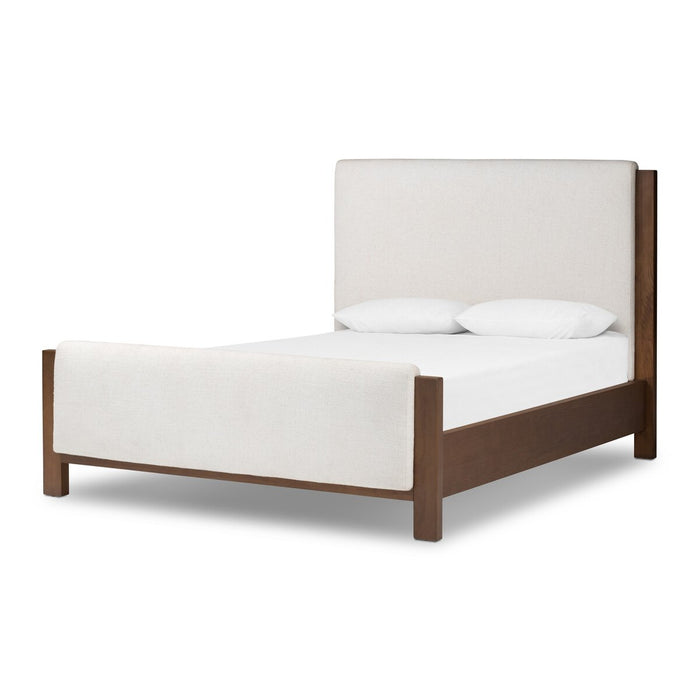 king bed  solid oak  oak accent  ivory  ivory fabric  upholstery  off-white upholster  upholstered bed  cream upholstery  upholstered headboard  interior design  koehndesign  calgary designer  amy kohen  calgary  mid century design  mid-century  yyclifestyle  yycliving  calgary furniture  calgary furniture shop  shopkoehndesign  canada  furniture  clean lines  Modern Design  modern  Luxury Furniture  online furniture shop  plush  wood frame  wood base  wood grain  solid wood