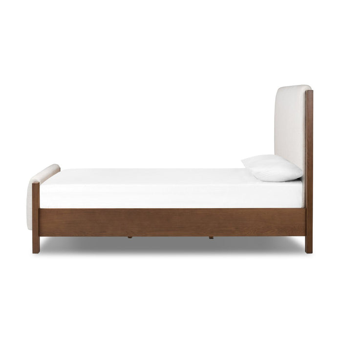 king bed  solid oak  oak accent  ivory  ivory fabric  upholstery  off-white upholster  upholstered bed  cream upholstery  upholstered headboard  interior design  koehndesign  calgary designer  amy kohen  calgary  mid century design  mid-century  yyclifestyle  yycliving  calgary furniture  calgary furniture shop  shopkoehndesign  canada  furniture  clean lines  Modern Design  modern  Luxury Furniture  online furniture shop  plush  wood frame  wood base  wood grain  solid wood