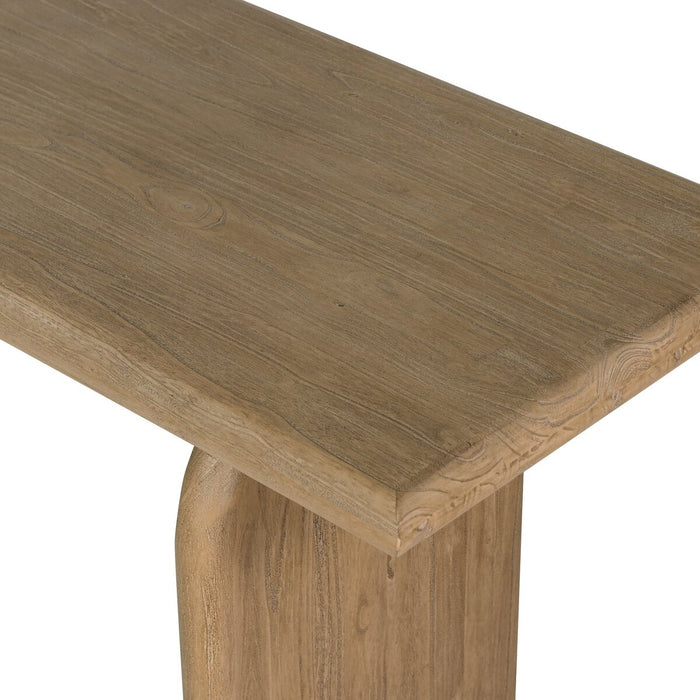 aged drift mindi  solid wood  wood console  interior design  koehndesign  calgary designer  amy kohen  calgary  round  round edge  modern  modern accent table  shopkoehndesign  calgary furniture shop  calgary furniture  yycliving  yyclifestyle  online furniture shop  clean lines  furniture  canada  natural living  natural mindi console  wooden sofa table  minimalist  Modern Design  wood frame