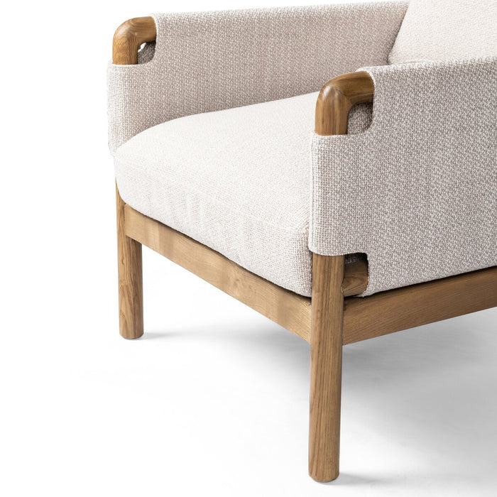 yycliving  yyclifestyle  wood accent  round edge  round  plush accent chair  neutral club chair  Modern Design  MCM Chair  Luxury Furniture  Lounge Chair  koehndesign  ivory accent chair  interior design  furniture  cream club chair  calgary designer  calgary  amy kohen  Accent Chair