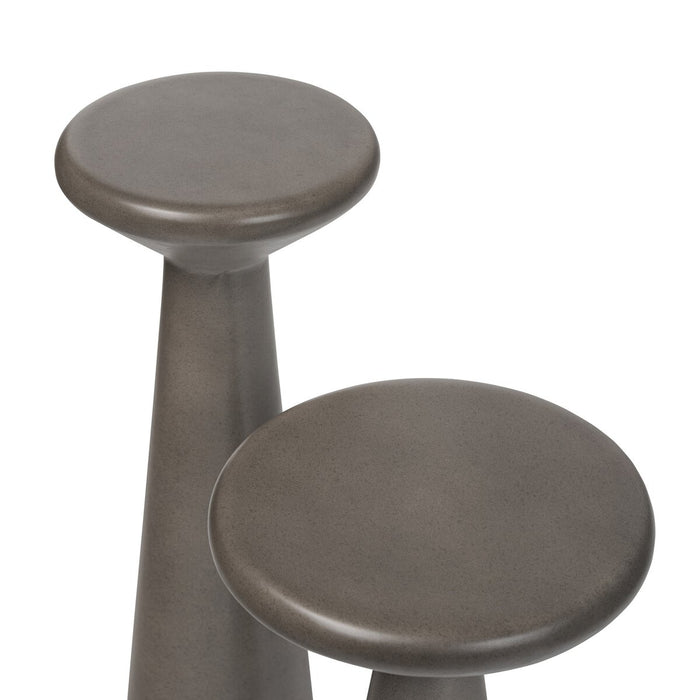 concrete  side table  accent tables  modern accent table  round  round edge  calgary designer  interior design  koehndesign  yyclifestyle  yycliving  amy kohen  calgary  calgary furniture  calgary furniture shop  canada  charcoal  furniture  Luxury Furniture  mid century design  minimalist  minimalist design  modern  online furniture shop  pedestal table