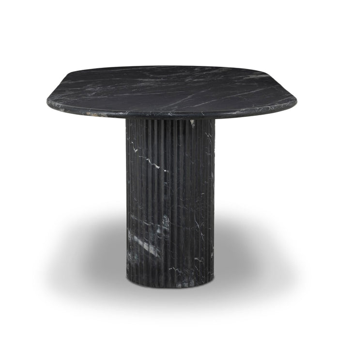 amy kohen  calgary  calgary designer  calgary furniture  calgary furniture shop  canada  curved dining table  dining table  furniture  interior design  koehndesign  marble dining table  marble tabletop  mid century design  minimalist design  natural living  online furniture shop  pedestal table  round edge  scalloped  shopkoehndesign  Stone Dining Table  yyclifestyle  yycliving  black marble  black veined marble table