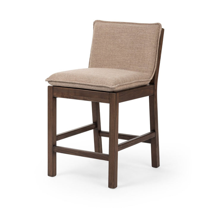 armless parawood fame linen blend sand colour cushions with performance fabric shopkohendesign calgary furniture shop calgary designer amy koehn