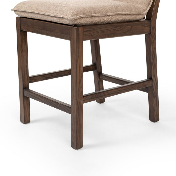 armless parawood fame linen blend sand colour cushions with performance fabric shopkohendesign calgary furniture shop calgary designer amy koehn
