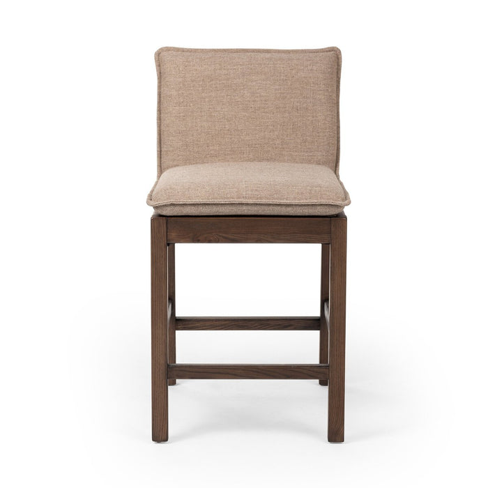 armless parawood fame linen blend sand colour cushions with performance fabric shopkohendesign calgary furniture shop calgary designer amy koehn