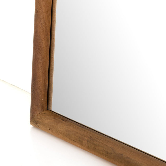 floor mirror  acacia  acacia wood  Smoked acacia  art deco  round edge  arched detail  smooth wooden frame  interior design  koehndesign  calgary designer  amy kohen  calgary  yyclifestyle  yycliving  calgary furniture  calgary furniture shop  shopkoehndesign  canada  modern  furniture  clean lines  Modern Design  minimalist  wood frame  mirror