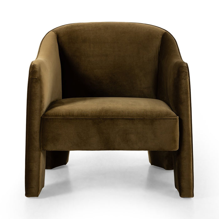 yycliving  yyclifestyle  Velvet  Surrey Moss  round edge  Olive Velvet  Moss Green  Modern Design  MCM Chair  Masculine Chair  Luxury Furniture  Lounge Chair  koehndesign  interior design  Green Velvet  furniture  Club Chair  calgary designer  amy kohen  Accent Chair