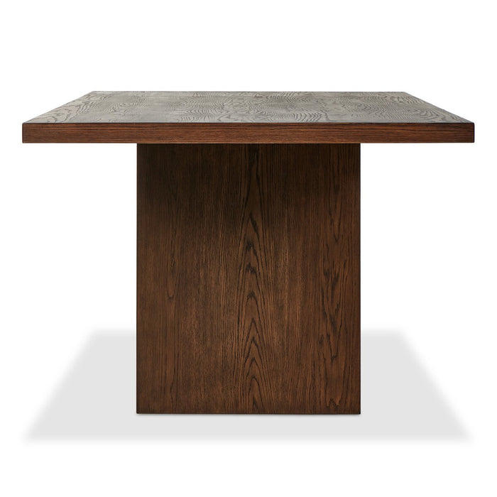 waterfall table edge  resawn oak  oak dining table  oak table  dark wood table  amy kohen  calgary  calgary designer  calgary furniture  calgary furniture shop  canada  casual comfort  interior design  koehndesign  minimalist design  Modern Design  natural living  shopkoehndesign  traditional  yyclifestyle  yycliving  dining table