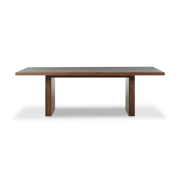 waterfall table edge  resawn oak  oak dining table  oak table  dark wood table  amy kohen  calgary  calgary designer  calgary furniture  calgary furniture shop  canada  casual comfort  interior design  koehndesign  minimalist design  Modern Design  natural living  shopkoehndesign  traditional  yyclifestyle  yycliving  dining table