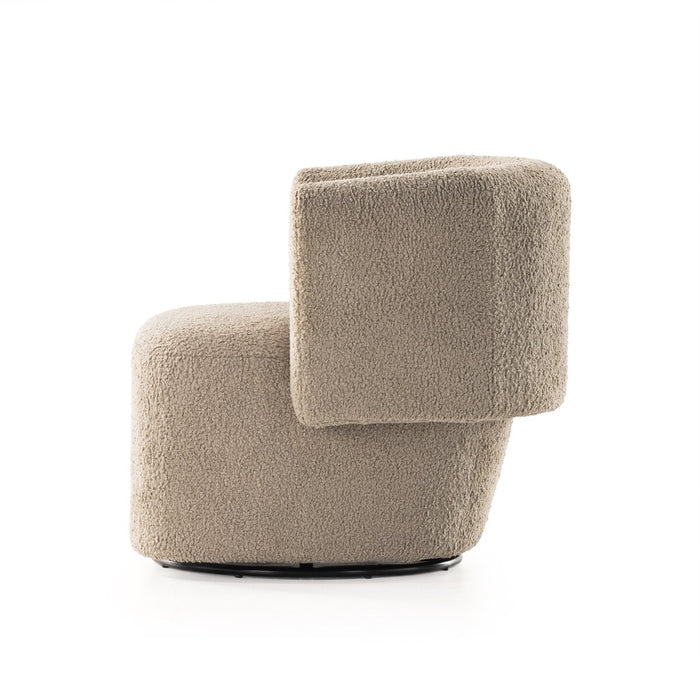yycliving  yyclifestyle  swivel chair  round edge  round  plush accent chair  neutral club chair  Modern Design  Luxury Furniture  Lounge Chair  koehndesign  interior design  furniture  faux sheepskin  cozy chair  Club Chair  calgary designer  amy kohen  Accent Chair  Camel faux sheepskin