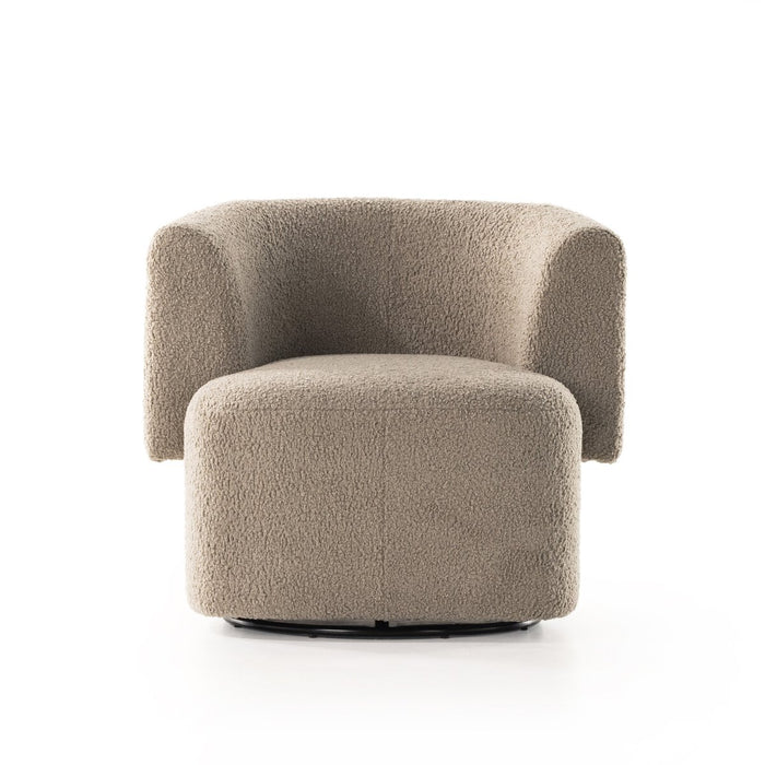 yycliving  yyclifestyle  swivel chair  round edge  round  plush accent chair  neutral club chair  Modern Design  Luxury Furniture  Lounge Chair  koehndesign  interior design  furniture  faux sheepskin  cozy chair  Club Chair  calgary designer  amy kohen  Accent Chair  Camel faux sheepskin