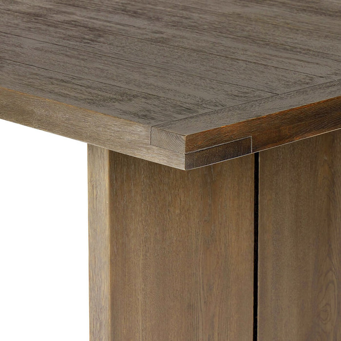 oak dining table  worn oak  interior design  calgary designer  koehndesign  yyclifestyle  amy kohen  calgary furniture  calgary furniture shop  calgary  canada  casual comfort  elegant  minimalist  minimalist design  modern  Modern Design  shopkoehndesign  wood frame  yycliving  natural living