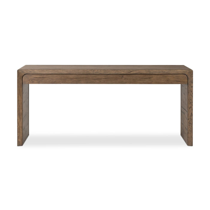 solid reclaimed oak three drawer office desk rustic grey wood furniture shopkoehndesign calgary furniture shop amy koehn calgary designer