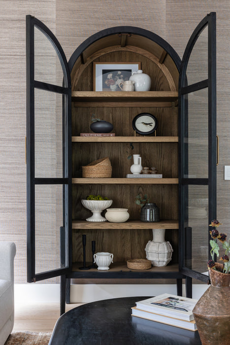 Camden Cabinet- Drifted Oak, Drifted Matte Black