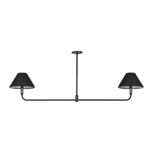double pendant  Linear lighting  black leather shades  interior design  koehndesign  calgary designer  amy kohen  calgary  yyclifestyle  yycliving  calgary furniture  calgary furniture shop  shopkoehndesign  walnut accents  black iron lighting  Modern Design  clean lines  modern  canada  Modern Lighting  mixed material  online furniture shop  round edge  Tapered Shade  classic design