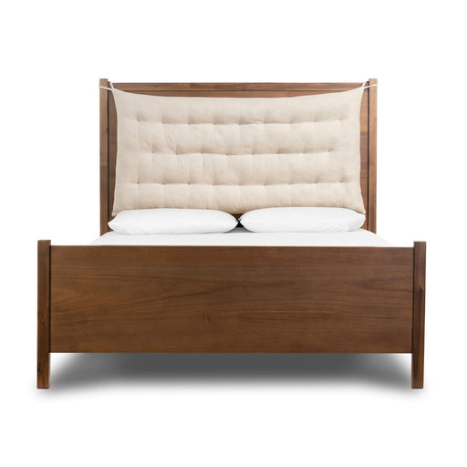 king bed  acacia wood  interior design  koehndesign  calgary designer  amy kohen  calgary  performance fabric  harbor sand fabric  woven material  mid-century  mid century design  yyclifestyle  yycliving  calgary furniture  calgary furniture shop  shopkoehndesign  clean lines  Modern Design  furniture  modern  canada  online furniture shop  Luxury Furniture  casual comfort  minimalist  round edge  tufted style  sling cushion  wood frame