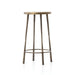 hammered brass legs and brass seat backless and armless counter stool shopkoehndesign amy koehn calgary designer 