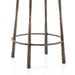 hammered brass legs and brass seat backless and armless counter stool shopkoehndesign amy koehn calgary designer 