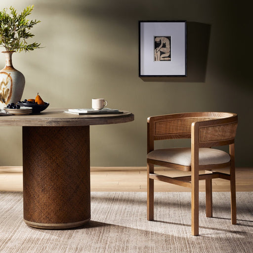 yycliving  yyclifestyle  upholstered dining  solid wood  shopkoehndesign  rounded seating  Rattan Cane Chair  online furniture shop  nettlewood  natural fabric  natural cane accent  modern dining  modern  mixed material  Luxury Furniture  koehndesign  interior design  furniture  elegant  Dining Chair  Dining Armchair  dining  casual comfort  cane inlay back  cane inlay arms  cane inlay  canada  calgary furniture shop  calgary furniture  calgary designer  calgary  Bergamo Parchment Fabric  amy kohen