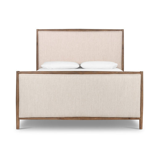 king bed  upholstered bed  upholstery  linen blend  woven fabric  weathered oak  clean lines  round edge  elegant  Fabric Bedframe  bedframe  calgary  amy kohen  calgary designer  koehndesign  interior design  shopkoehndesign  calgary furniture shop  calgary furniture  yyclifestyle  yycliving  online furniture shop  furniture  Modern Design  modern  canada  wood frame  casual comfort  Luxury Furniture  mid century design  comfort  cream upholstery  padded headboard