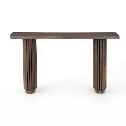 wood console table  wood console  reclaimed wood  solid wood  wood grain  wood frame  plinth base  vertical reeding  interior design  koehndesign  calgary designer  amy kohen  calgary  ashen brown  shopkoehndesign  calgary furniture shop  calgary furniture  yycliving  yyclifestyle  canada  modern  furniture  clean lines  Modern Design  online furniture shop  Luxury Furniture  round edge  minimalist