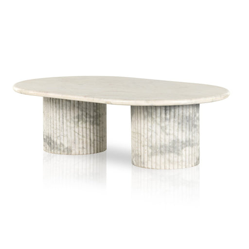 scalloped white marble  marble coffee table  yycliving  yyclifestyle  koehndesign  interior design  calgary designer  round edge  round  amy kohen  calgary  calgary furniture  calgary furniture shop  canada  clean lines  coffee table  elegant  furniture  french style  Luxury Furniture  marble tabletop  modern  natural living  off-white  parisian  scalloped  scalloped sides  shopkoehndesign