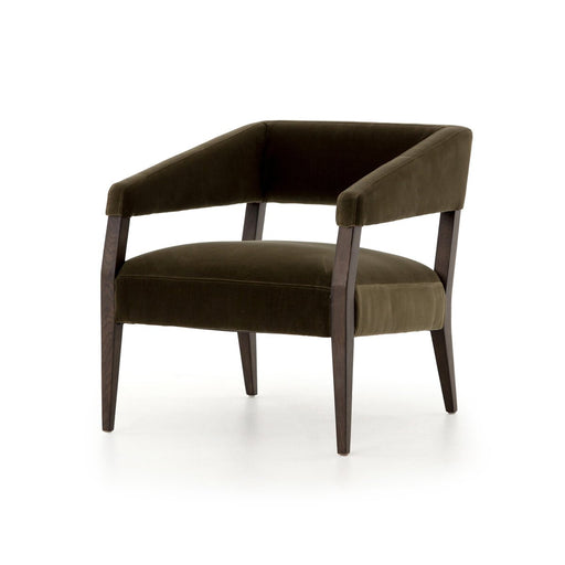 KoehnDesign, MCM Chair, Green Velvet, YYC Lifestyle, Calgary, Luxury Furniture, YYC Living, YYC, Calgary Design, Olive Green Chair