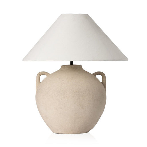 Light Sand Ceramic  Textured Ceramic  Ceramic Lighting  ceramic table lamp  Solid Linen  linen shade  Ivory Linen  Tapered Shade  Modern Lighting  Modern Design  modern  interior design  koehndesign  calgary designer  amy kohen  calgary  shopkoehndesign  calgary furniture shop  calgary furniture  yycliving  yyclifestyle  online furniture shop  canada  clean lines  Luxury Furniture  elegant  round edge  round  round base  minimalist