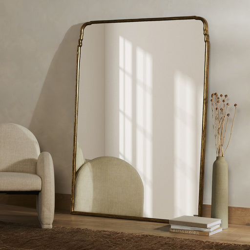 mirror  gold leaf mirror  floor mirror  elegant  gold frame  calgary  amy kohen  calgary designer  koehndesign  interior design  shopkoehndesign  calgary furniture shop  calgary furniture  yycliving  yyclifestyle  Luxury Furniture  french style  classic design  clean lines  round edge  canada  furniture  Modern Design  online furniture shop
