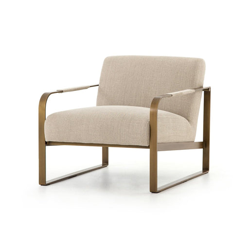 Accent Chair  amy kohen  angled arms  calgary  calgary designer  casual comfort  clean lines  cozy chair  cream  furniture  interior design  koehndesign  Lounge Chair  Luxury Furniture  mid-century  modern  natural fabric  neutral club chair  parisian  pillow cushions