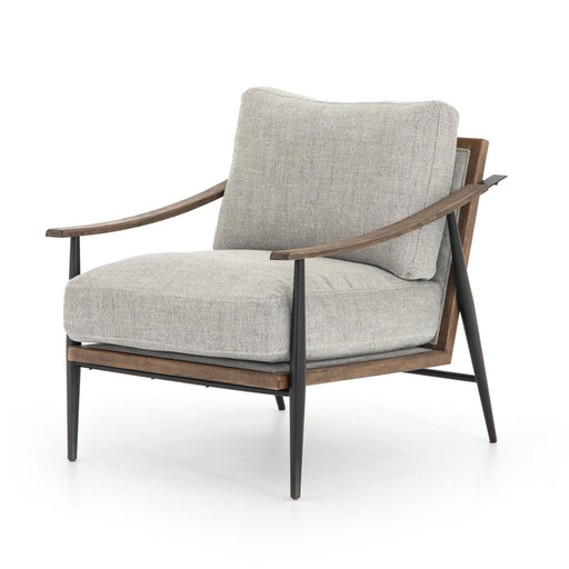 Luxury Furniture  koehndesign  furniture  Accent Chair  angled arms  calgary designer  Lounge Chair  Modern Design  performance fabric  wood accent  yyclifestyle  yycliving  Grey Accent Chair  Masculine Chair