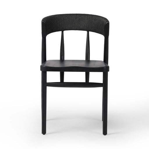 Dining Chair  modern dining  dining  wood frame  wood grain  solid wood  solid oak  black oak  black rush  mixed material  interior design  koehndesign  calgary designer  amy kohen  calgary  shopkoehndesign  calgary furniture shop  calgary furniture  yycliving  yyclifestyle  Modern Design  clean lines  modern  furniture  canada  minimalist  online furniture shop  Luxury Furniture  casual comfort  black dining chair  oak dining chair